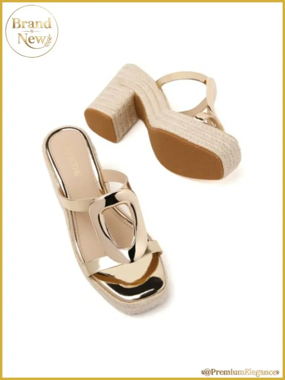 Block Heel Espadrille Sandals